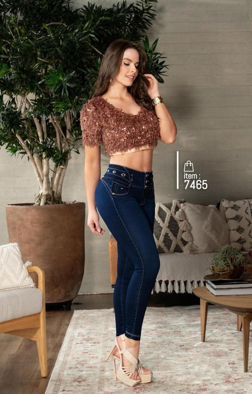 Jeans de Mezclilla - Confección Premium corte corazón - Denim Premium