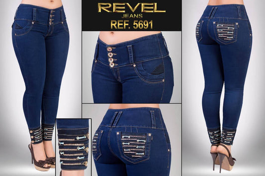 Jean Ultra Premium Bordado y Pedrería.