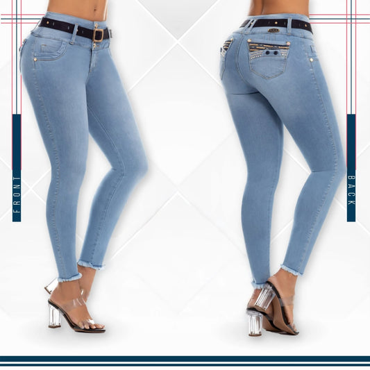 Jean Ultra Premium Bordado, con acabado de Lujo.