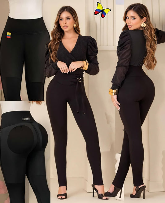 Pantalón de Tela - Acabado Premium - Corte Corazón - Denim Premium