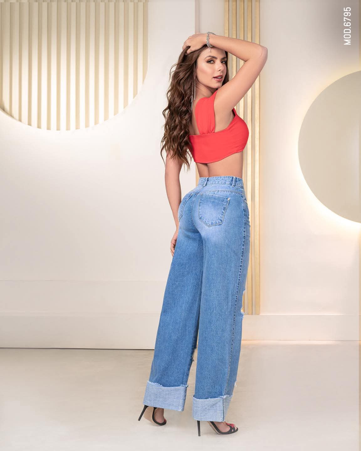 Jeans de Mezclilla - Confección Premium corte corazón - Denim Premium