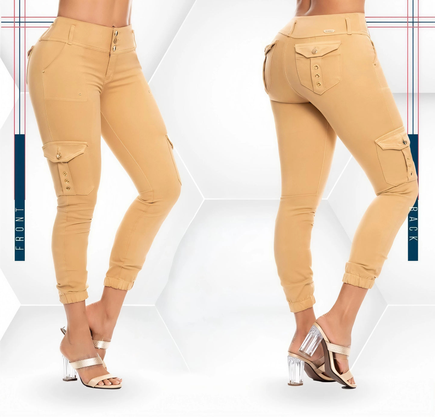 Pantalón Cargo Mezclilla