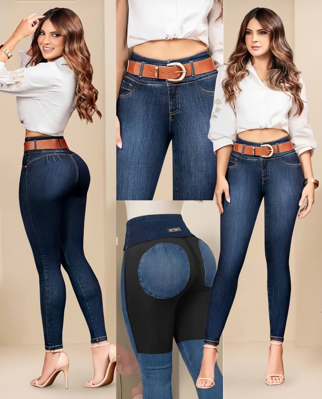 Jeans de Mezclilla - Confección Premium corte corazón - Denim Premium