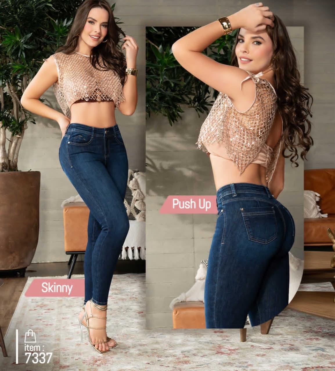 Jeans de Mezclilla - Confección Premium corte corazón - Denim Premium