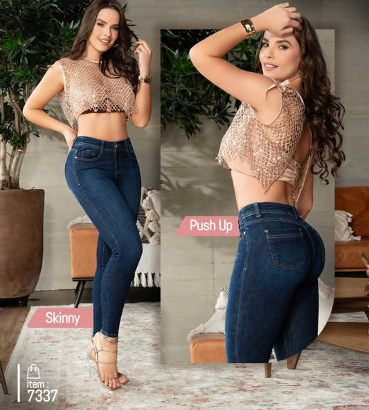 Jeans de Mezclilla - Confección Premium corte corazón - Denim Premium