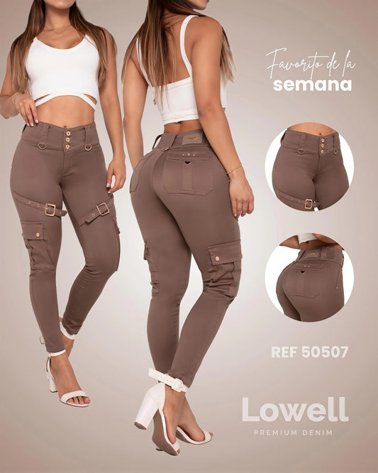 Pantalón Cargo Mezclilla