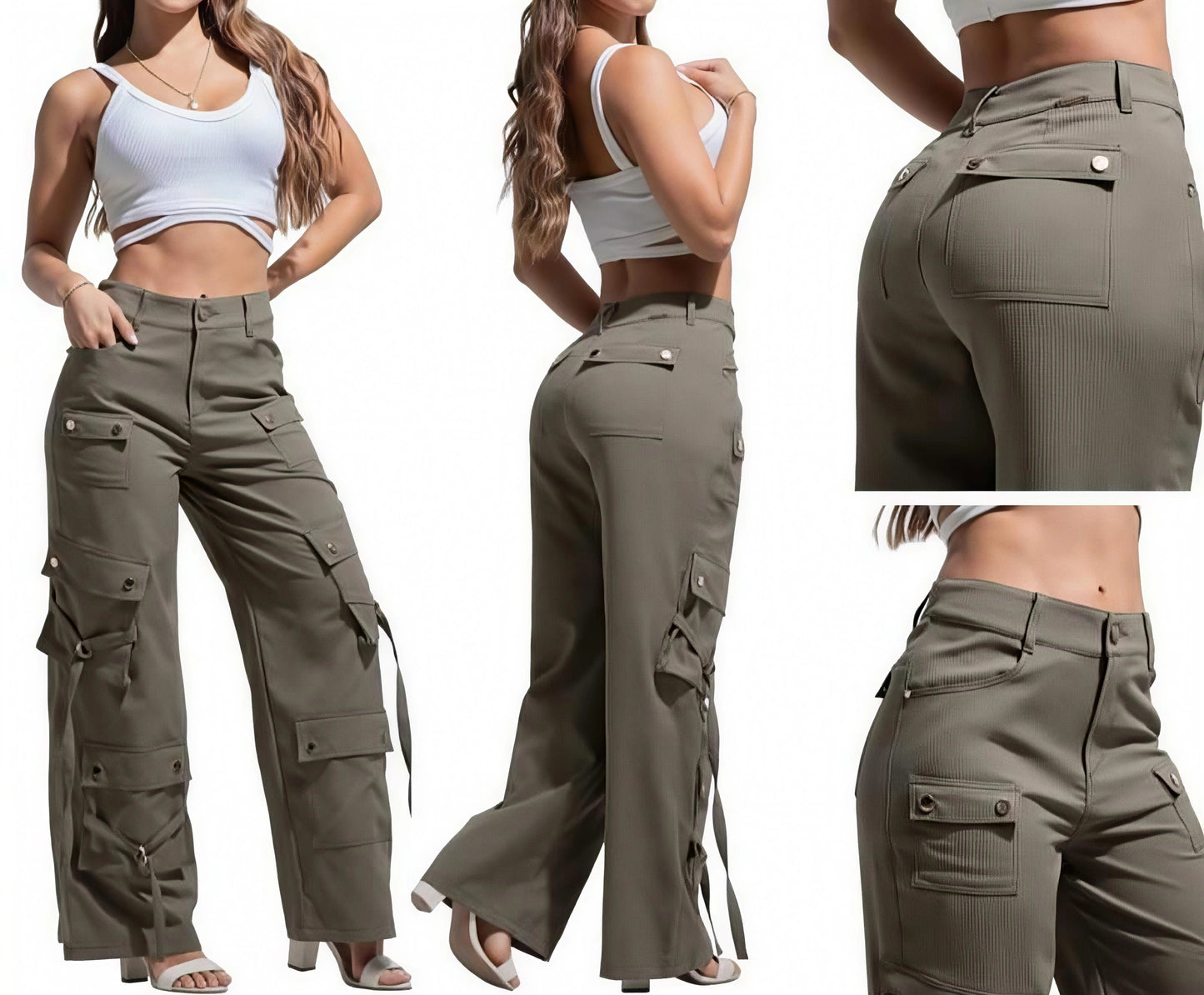 Pantalón Cargo Tela