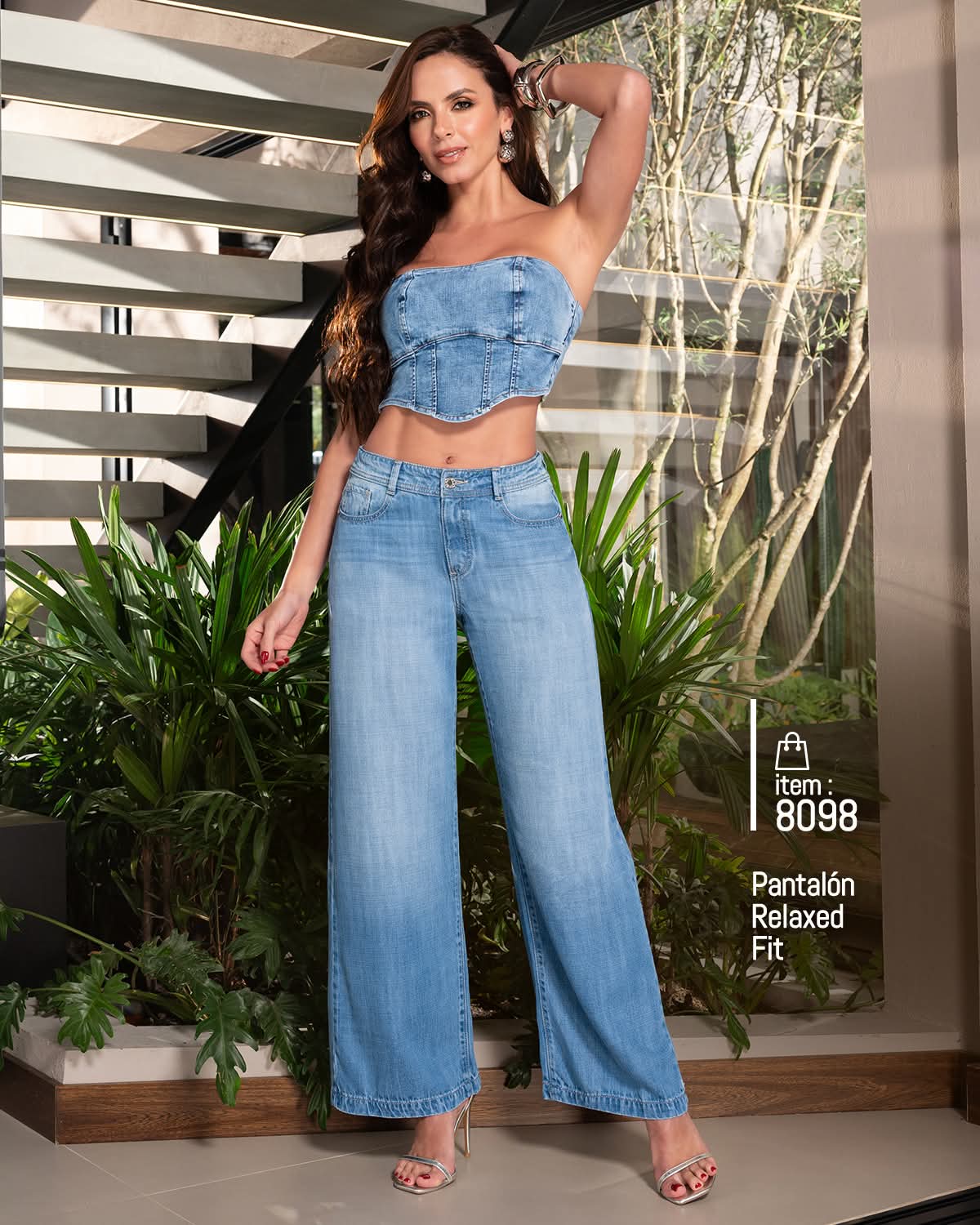Jeans de Mezclilla - Confección Premium corte corazón - Denim Premium