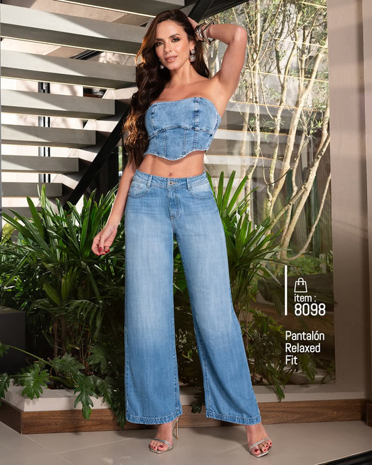 Jeans de Mezclilla - Confección Premium corte corazón - Denim Premium