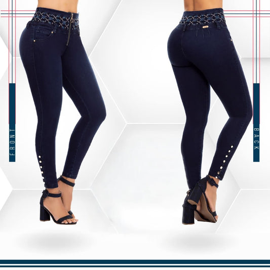 Jean Ultra Premium Bordado, con acabado de Lujo.