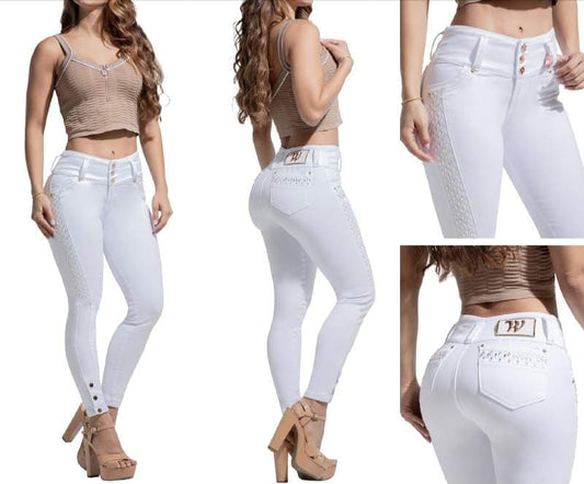Jean Ultra Premium Bordado con acabado de Lujo.