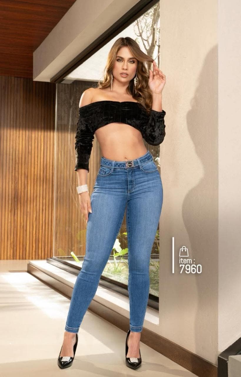 Jeans de Mezclilla - Confección Premium corte corazón - Denim Premium