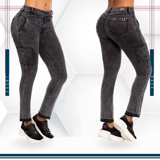 Jean Ultra Premium Bordado con acabado de Lujo.