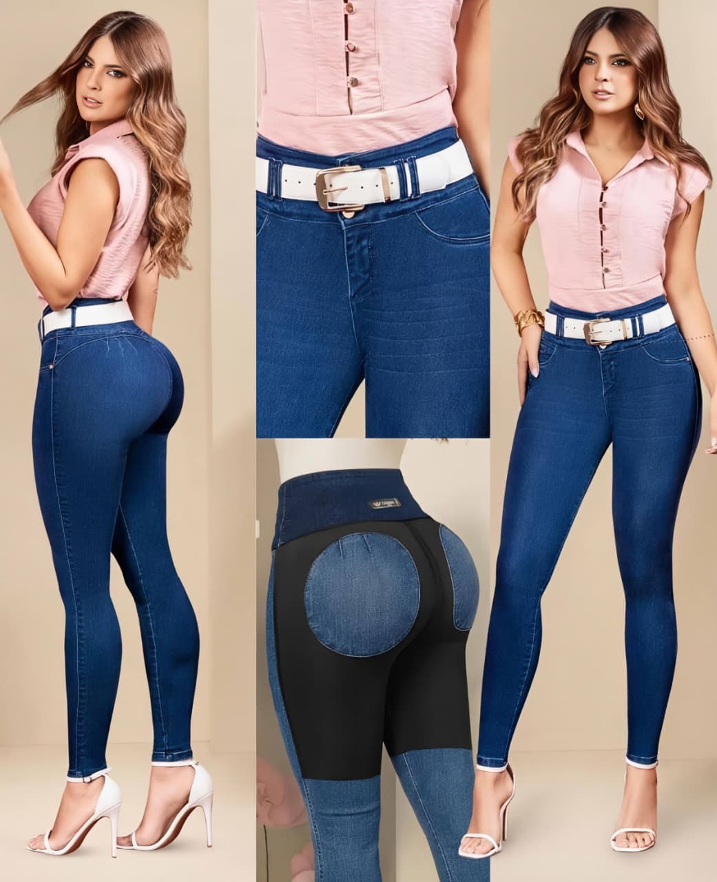 Jeans de Mezclilla - Confección Premium corte corazón - Denim Premium
