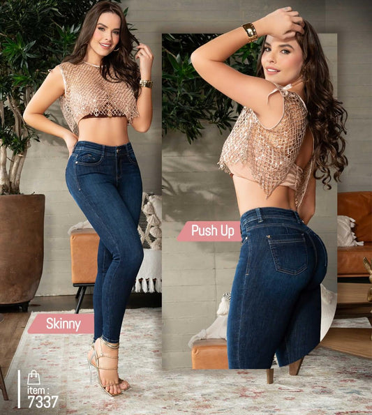 Jeans de Mezclilla - Confección Premium corte corazón - Denim Premium