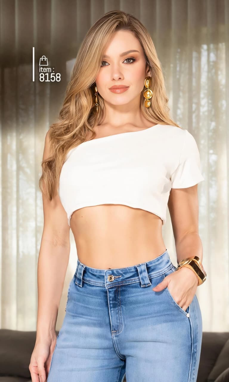 Jeans de Mezclilla - Confección Premium corte corazón - Denim Premium