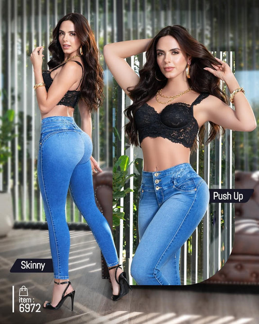 Jeans de Mezclilla - Confección Premium corte corazón - Denim Premium