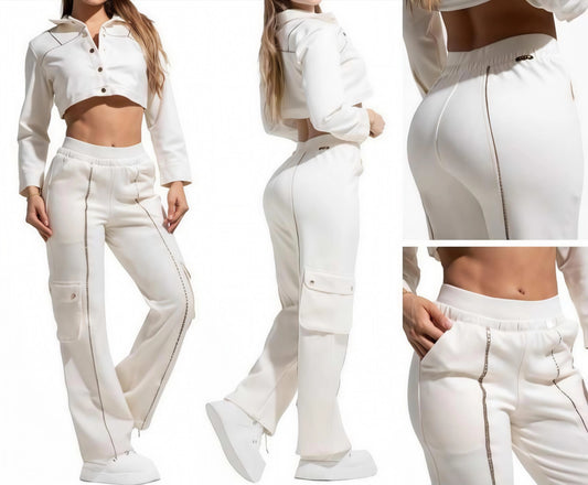 Conjunto Cargo Tela Pantalón más Chaleco 2 Piezas