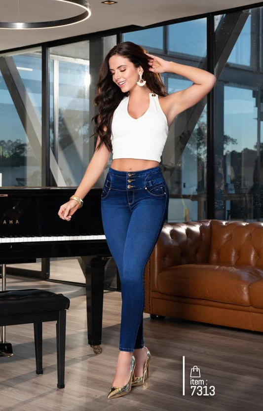 Jeans de Mezclilla - Confección Premium corte corazón - Denim Premium